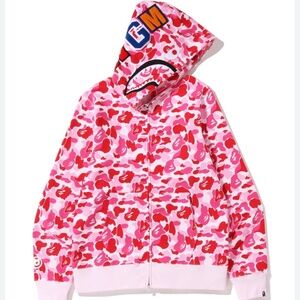 A BATHING APE x Anti Social Club  Camo Hoodie "Pink"